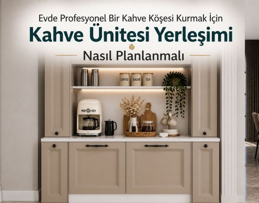 Evde Profesyonel Bir Kahve Köşesi Kurmak İçin Kahve Ünitesi Yerleşimi Nasıl Planlanmalı